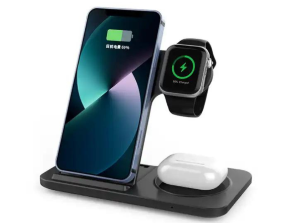 3 in 1 Wireless Charger Foldable 15W Super Fast Charger - Image 2