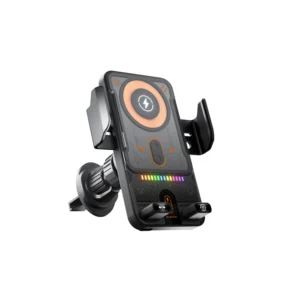 Car Charger Phone Holder F18 – Magnetic Wireless Charging