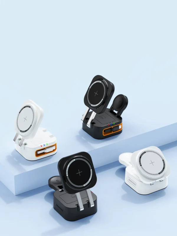 15W Fast Charging  3-in-1 Foldable Wireless Charger Stand - Image 2